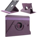 Seashell Digital Döner Standlı Deri Flip Case Samsung Galaxy Tab S2 8.0 T710 T715 Tablet Kılıfı (Yurt Dışından) - Mor
