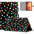 Seashell Digital Samsung Galaxy Tab A7 Lite 8.7 Inç T200 T225 Pu Deri Standı Nokta Desenli Kart Tutucu çok Noktalar Tablet Kılıfı (Yurt Dışından) - Renkli