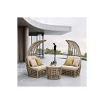 Seashell Rattan Bahçe Takımı 2 Koltuk + Sehpa
