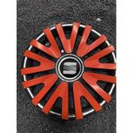 Seat 15 Inc Kırmızı Renkli Jant Kapagı Kırılmaz 5911K9seat