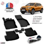 Seat Ateca 2016 Sonrası 4 Parça Siyah 3D Novline Havuzlu Paspas