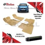 Seat İbiza 2002-2008 Premium 3D Bej Havuzlu Oto Paspas Bizymo