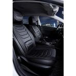 Seat İbiza ESKİ Lüx Deri Oto Koltuk Kılıfı Ön Arka Takım Set Eagle TAM SİYAH