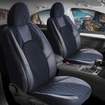 Seat İbiza Eski Uyumlu Yarı Deri Oto Koltuk Kılıfı Ön Arka Set Chester Serisi Siyah Fs