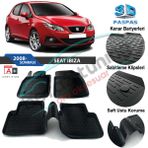 Seat İbiza Iv 2008 -2017 Siyah 3D Havuzlu Paspas