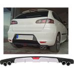 Seat Ibiza Mk2 Uyumlu Body Kit Difüzör 4 Çıkış Gri Yuvarlak