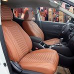 seat Ibiza Yeni Uyumlu Deri Oto Koltuk Kılıfı Ön Arka Takım Giydirme Tip Tarçın Exclusıve Model Shn