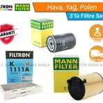 Seat Leon 1.6 Benzinli Mann Filtre Bakım Seti 2006-2012