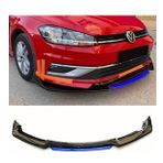 Seat Leon 1998-2005 Mavi Şeritli Ön Ek Ön Lip Piona Black 4 Prç