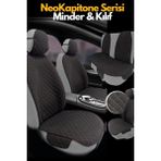 Seat Leon (2005 Öncesi) 2005 – Neokapitone Oto Koltuk Kılıfı Siyah Kırmızı | 4 Mevsim, Nefes Alan, Kaymaz - Siyah - Kırmızı