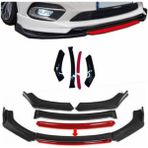 Seat Leon 2012-2020 4 Parça Kırmızı Ön Ek Piano Black Lip