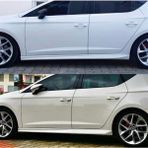 Seat Leon 2014- 5f Mk3 Boyasız Plastik Aero Yan Marşpiyel
