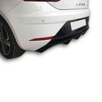 Seat Leon (2017-2019) Kapalı Arka Tampon Eki - Difüzör (plastik)