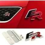 Seat Leon Ibiza Fr Logo Metal Ön Panjur Logosu - Siyah - Kırmızı - Standart