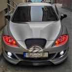 Seat Leon Mk2 Batman Yarasa Ayna Kapağı Piano Black 2005 2006 2007 2008 Uyumlu