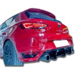 Seat Leon Mk3 2012-2020 Parlak Siyah Plastik Aero Arka Tampon Orta Flapları ⚡ Sportif ve Dayanıklı!