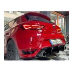 Seat Leon Mk3 Aero Tampon Orta Flapları (Plastik) Boyalı Parlak Siyah