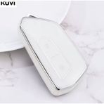 Seat Leon Mk4 Anahtar Kılıfı Beyaz-Silver 2021-2025 - Şeffaf