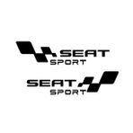 Seat Sport Araba Yan kapı Sticker 30 cm Siyah Renk
