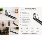 Seb Concept Sertmix Tütsü Hediyeli Dekoratif Miğfer Tütsülük (Gümüş)