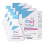 Sebamed Baby PH 5.5 Göz Yakmayan Formül Nemlendirici Etkili Papatya Özütlü Bebek Şampuanı 250 ML (4 paketi)