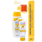 Sebamed Baby SPF 50+ Bebek Güneş Koruyucu Bakım Seti - Güneş Kremi 75ml & Güneş Sütü 100ml -Makyaj Çantası