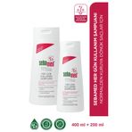 Sebamed Besleyici ve Onarıcılı Normal ve Kuru Saç Tipine Uygun Her gün Kullanım Şampuan 400 ml - 200 ml Set