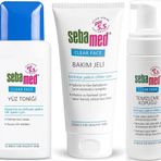Sebamed Clear Face Temizleyici Yüz Toniği + Bakım Jeli + Yüz Temizleme Köpüğü Top:350ml (Avantaj Pk)