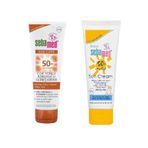 Sebamed Gunes Koruyucu Losyon Spf50 150 Ml + Sebamed Gunes Baby Krem Spf50 75 Ml