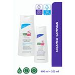 Sebamed Kepek Karşıtı Şampuan 400ml ve Yıpranmış Saçlara Özel Onarıcı Şampuan 200ml Set