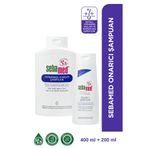 Sebamed Kuru ve Yıpranmış Saçlar İçin Nemlendirici Etkili Onarım Şampuanı 400 ml + 200 ml Set