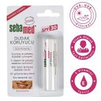 Sebamed SPF 30 Üçlü Etkili Dudak Kremi 4.8 gr- Diş Beyazlatıcı Köpük Hediye