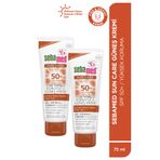 Sebamed Sun Care UVA/UVB Filtresi E Vitamini Üçlü Yüksek Koruma SPF50 2x75 ml Çok Yönlü Güneş Kremi