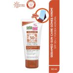 Sebamed Suncare Plaj Aynası Hediyeli - SPF 50+ UVA UVB Filtresi - E Vitamini Yüksek Koruma Yüz Güneş Kremi 50 ML Seti
