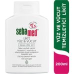 Sebamed Yüz ve Vücut Temizleyici Likit 200 ml Arındırıcı Etkili Hassas Ciltler İçin