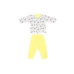 Sebi 2316 Beyaz-Pembe Bebek Pijama Takımı