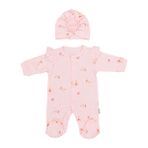 Sebi Bebe 1108 Güllü Şapkalı Bebek Tulumu
