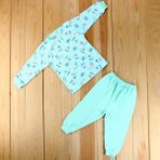 Sebi Bebe Ayılı Kız Bebek Pijama Takımı 2418 - 1 Yaş - Yeşil