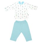 Sebi Bebe Bisikletli Bebek Pijama Takımı 2325 Turkuaz 9-12 Ay (74 Cm)