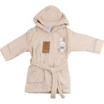 Sebi Bebe Desenli Bebek Bornozu 139 - Bej