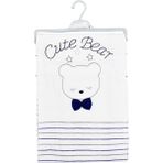 Sebi Bebe Fiyonklu Ayıcık Bebek Battaniyesi 80X90 cm 9183 - Lacivert - 80 x 90 cm