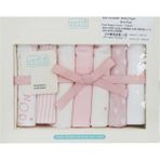 Sebi Bebe Müslin Bebek Ağız Mendili 7'li 2009 - Standart - Ekru - Pembe