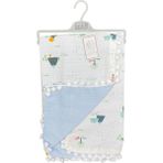 Sebi Bebe Ponponlu Battaniye 70X90CM 9212 - Açık Mavi - 70 x 90 cm