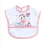 Sebi Bebe Sıvı Geçirmez Cepli Pvc Mama Önlüğü (001-8440)-Pembe - 0 - 1 Yaş