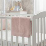 Sebi Bebe Triko Hattuş Battaniye 95X86 cm 4152 - Pembe - 95 x 86 cm