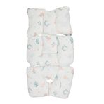 Sebi Bebek Arabası ve Puset Minderi, Beyaz-Mint, 60x33 cm, IB76506