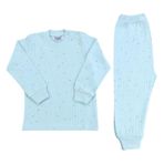 Sebi Bebek Nokta Çiçek Pijama Takımı, 1 Yaş, IB76465, Mint, kız-bebek