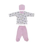 Sebi Bebek Pijama Takımı Desenli Arı Baskılı