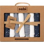 Sebi Prime Müslin Bebek Ağız Mendili 7’li Set - Siyah - Beyaz - 3 - 24 Ay