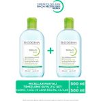 Sebium H2o Micellar Makyaj Temizleme Suyu 2Li Set Karma,Yagli Ve Akne Egilimli Ciltler 500 Ml